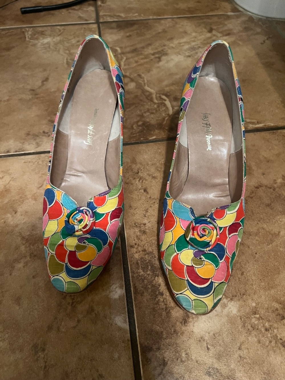 Vintage colorful mini heels 8
